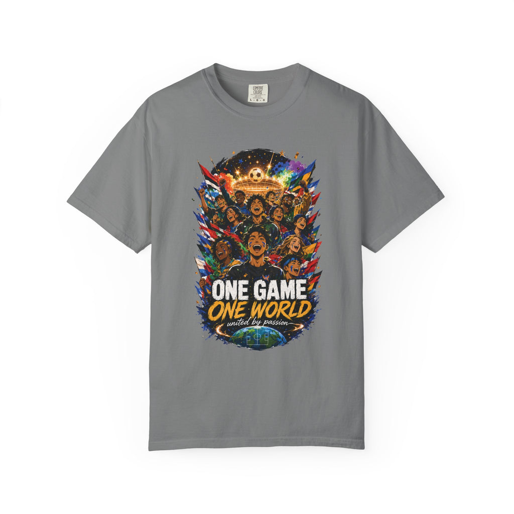 One Game One World Soccer T Shirt International Football Graphic Tee