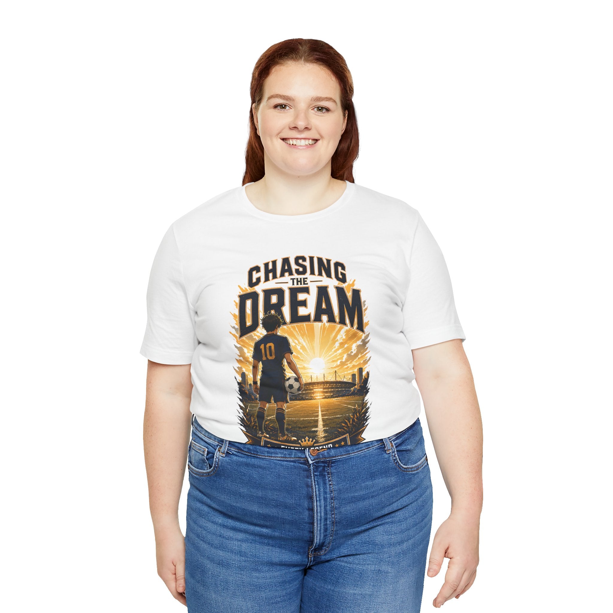 Soccer Tee — "Chasing the Dream" Inspirational Soccer Shirt