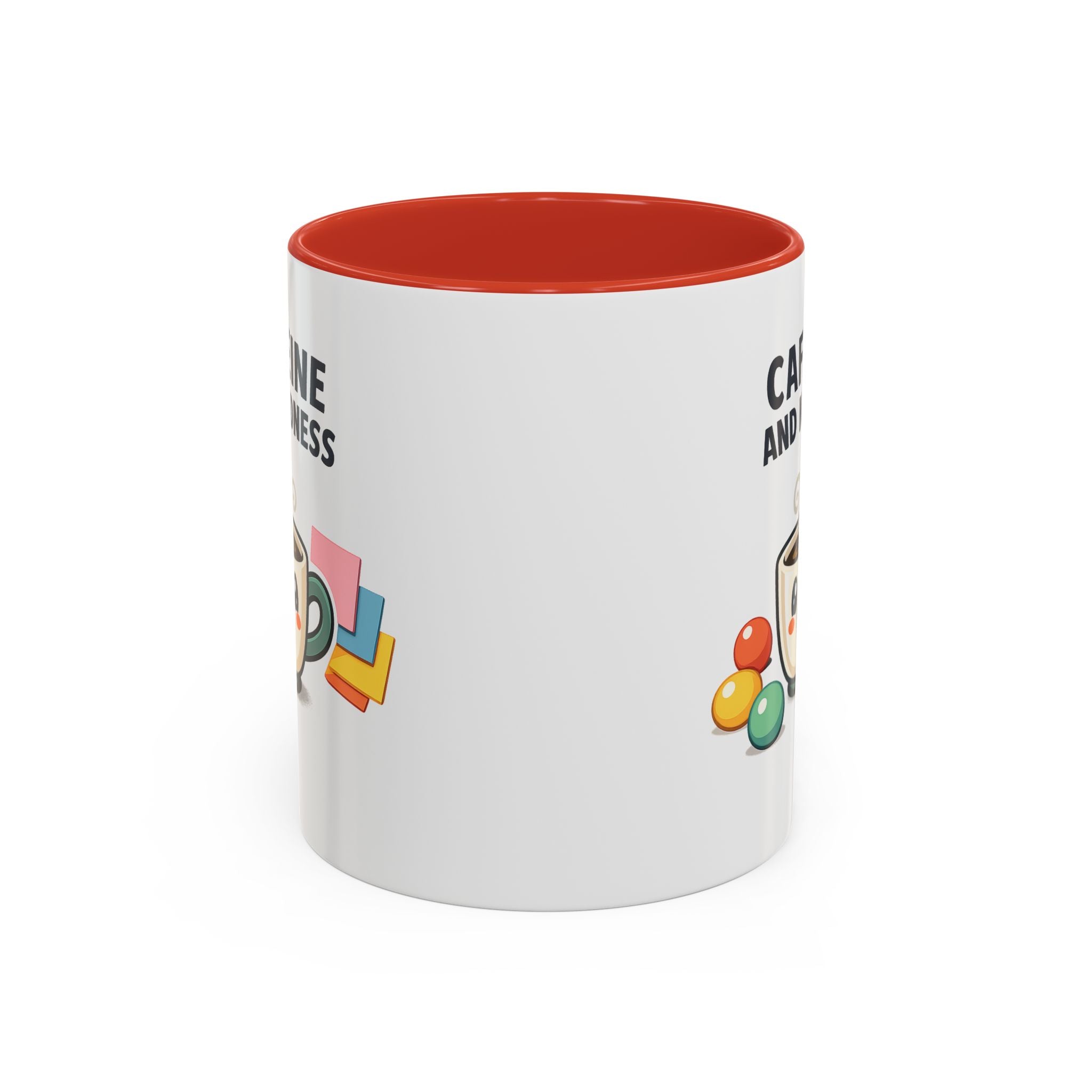 Caffeine and Kindness Coffee Mug – Ceramic Accent Mug (11oz / 15oz)
