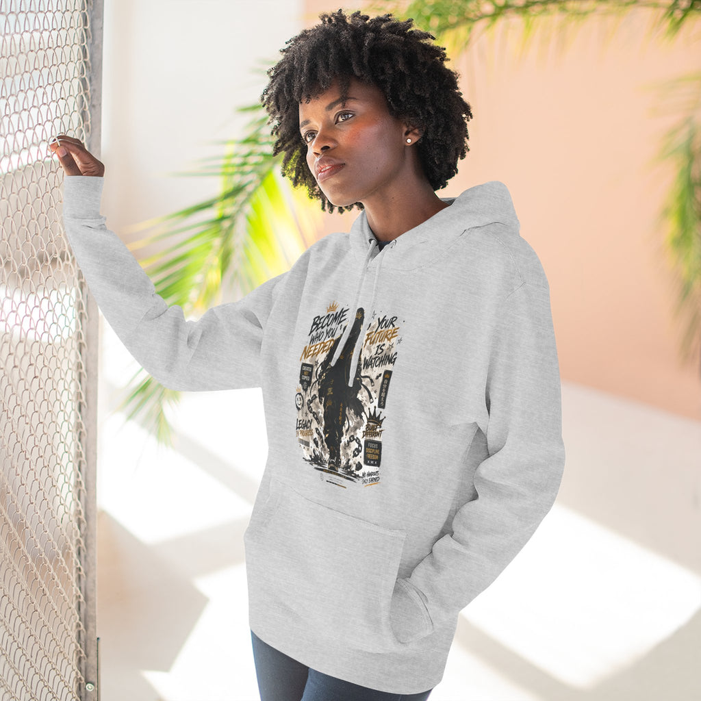 Adventure Hoodie — "Become Your Own Hero" Graphic Pullover