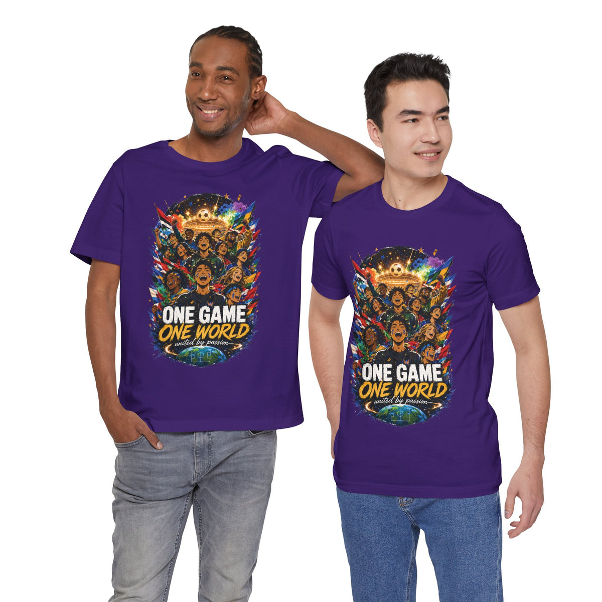 One Game One World Soccer Graphic T Shirt