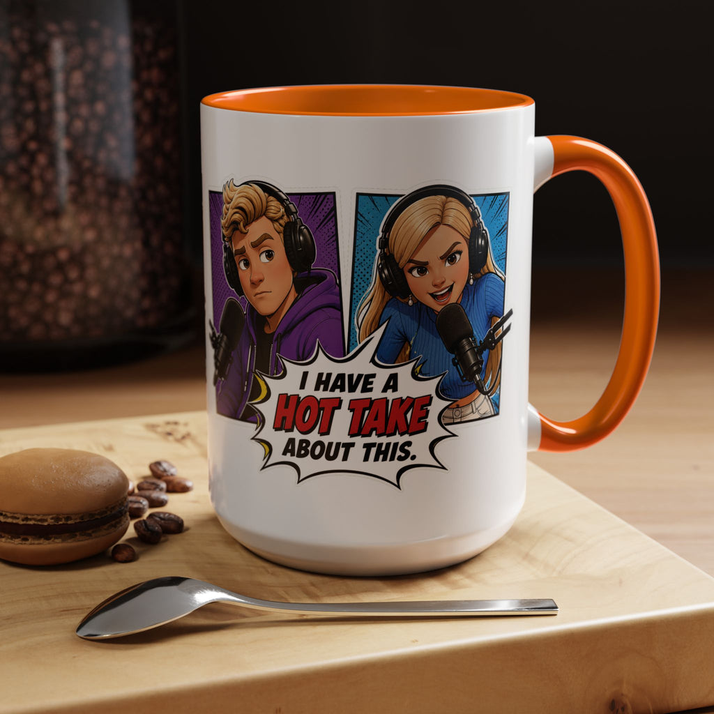 Jake And Emma Hot Take Coffee Mug — "I Have A Hot Take About This" Mug (11/15oz)