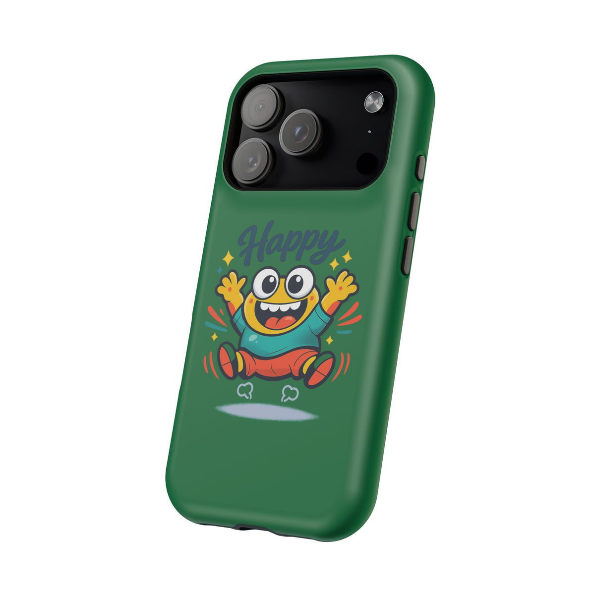 Happy Monster Magnetic Protective Phone Case Green