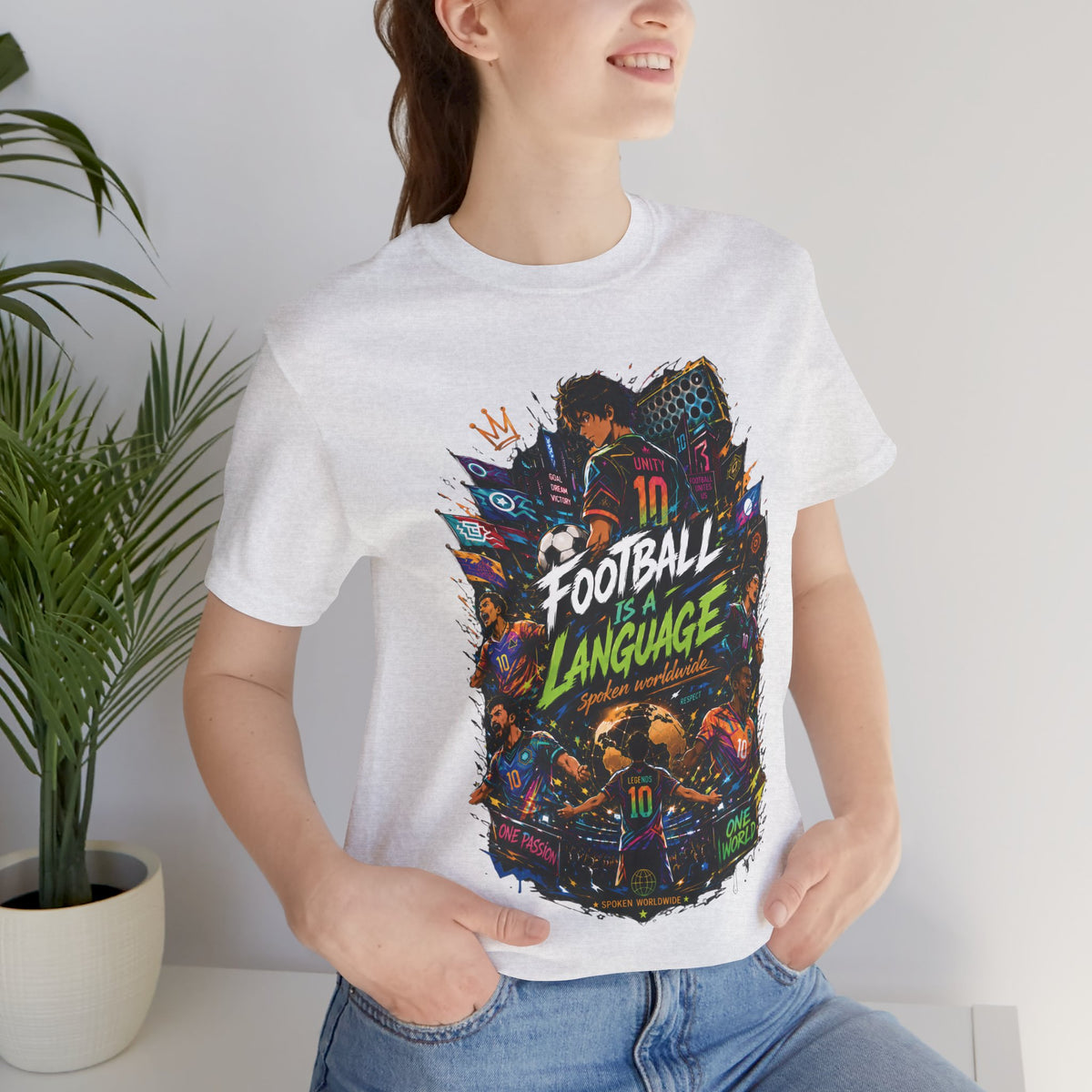 Football Is a Language Graphic T Shirt