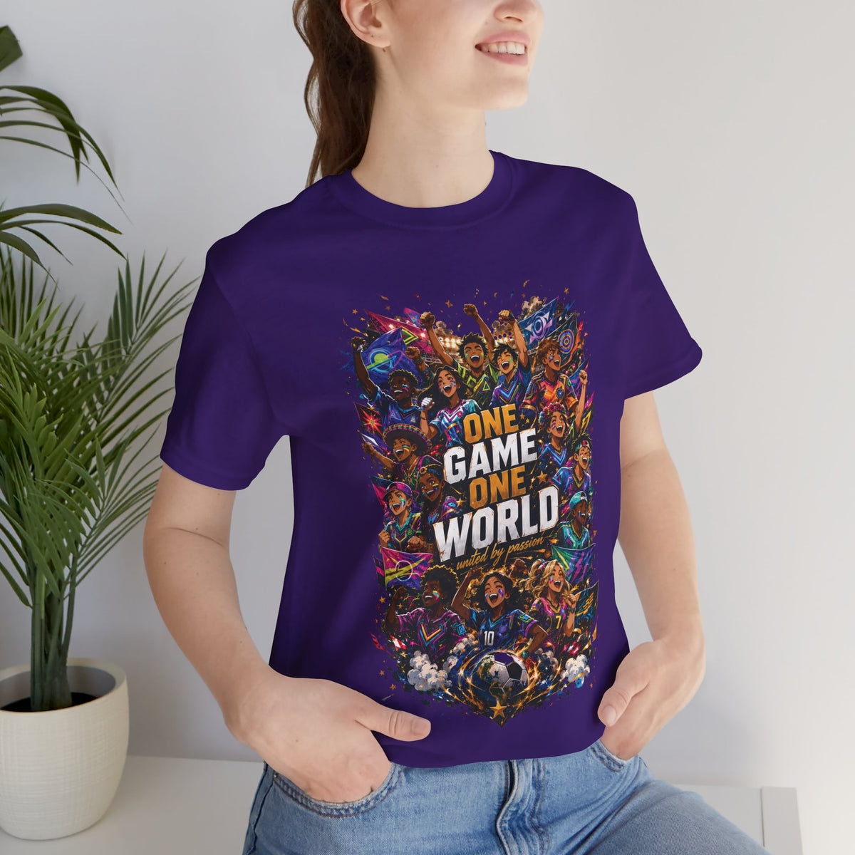 One Game One World Gamer Graphic T Shirt