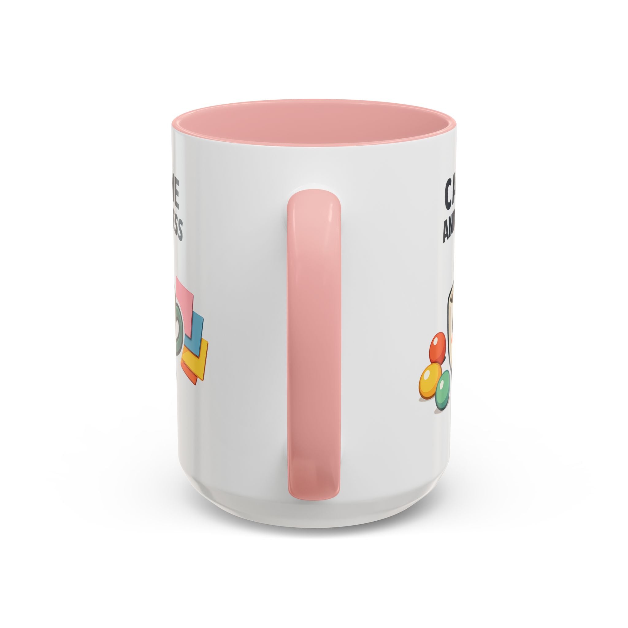 Caffeine and Kindness Coffee Mug – Ceramic Accent Mug (11oz / 15oz)