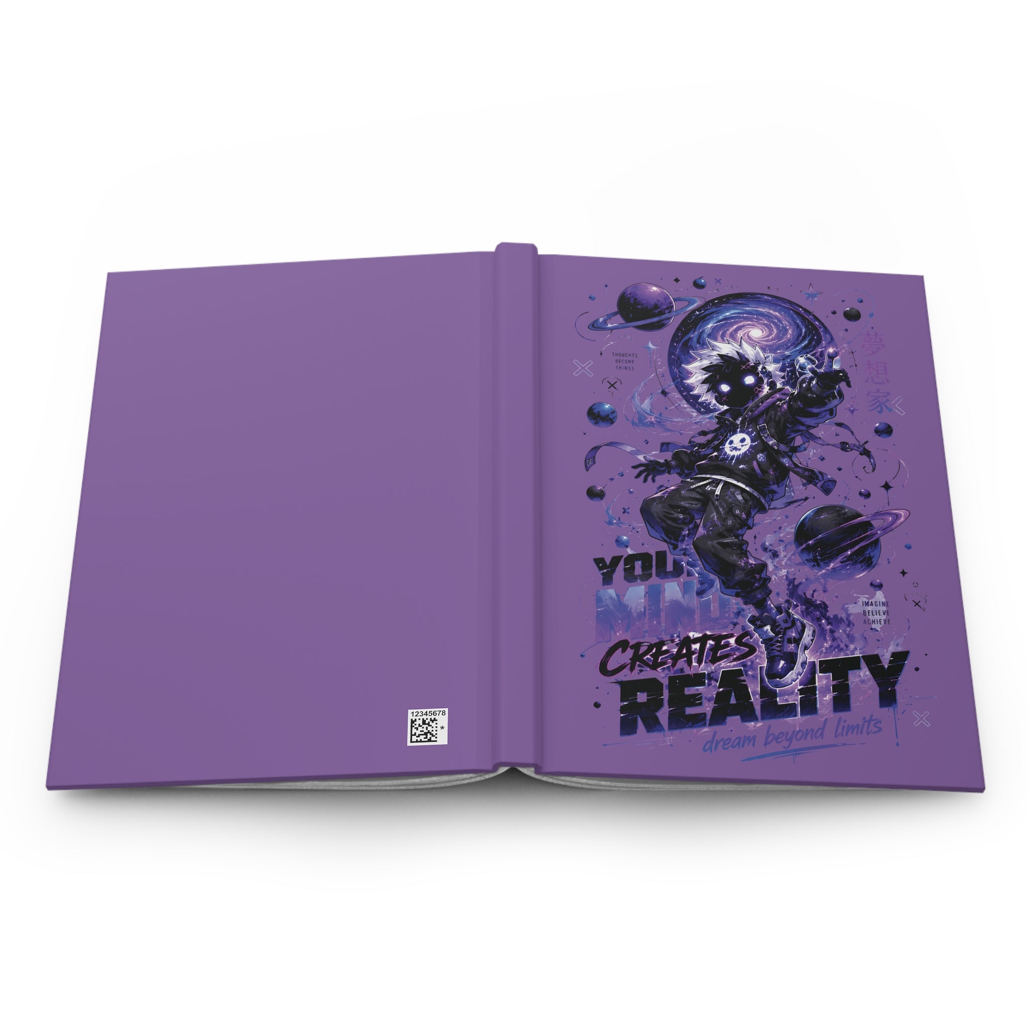 Space Astronaut Journal — "You Create Reality" Hardcover Notebook for Creative Writing & Dream Journals