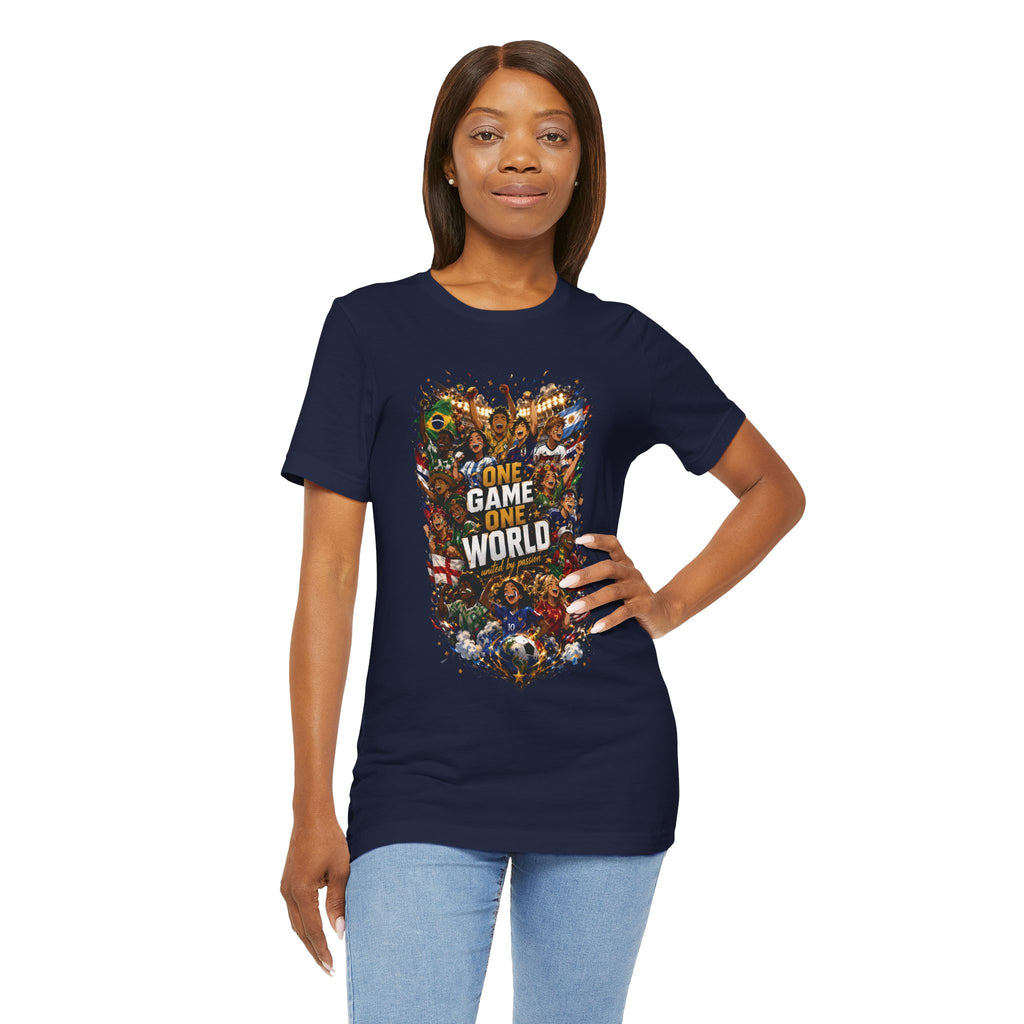 T-Shirt — 'One Game One World' Gamer Graphic Tee
