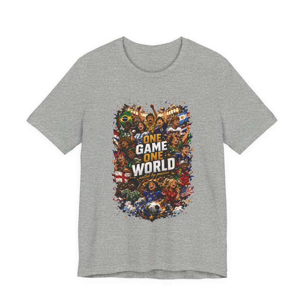 T-Shirt — 'One Game One World' Gamer Graphic Tee