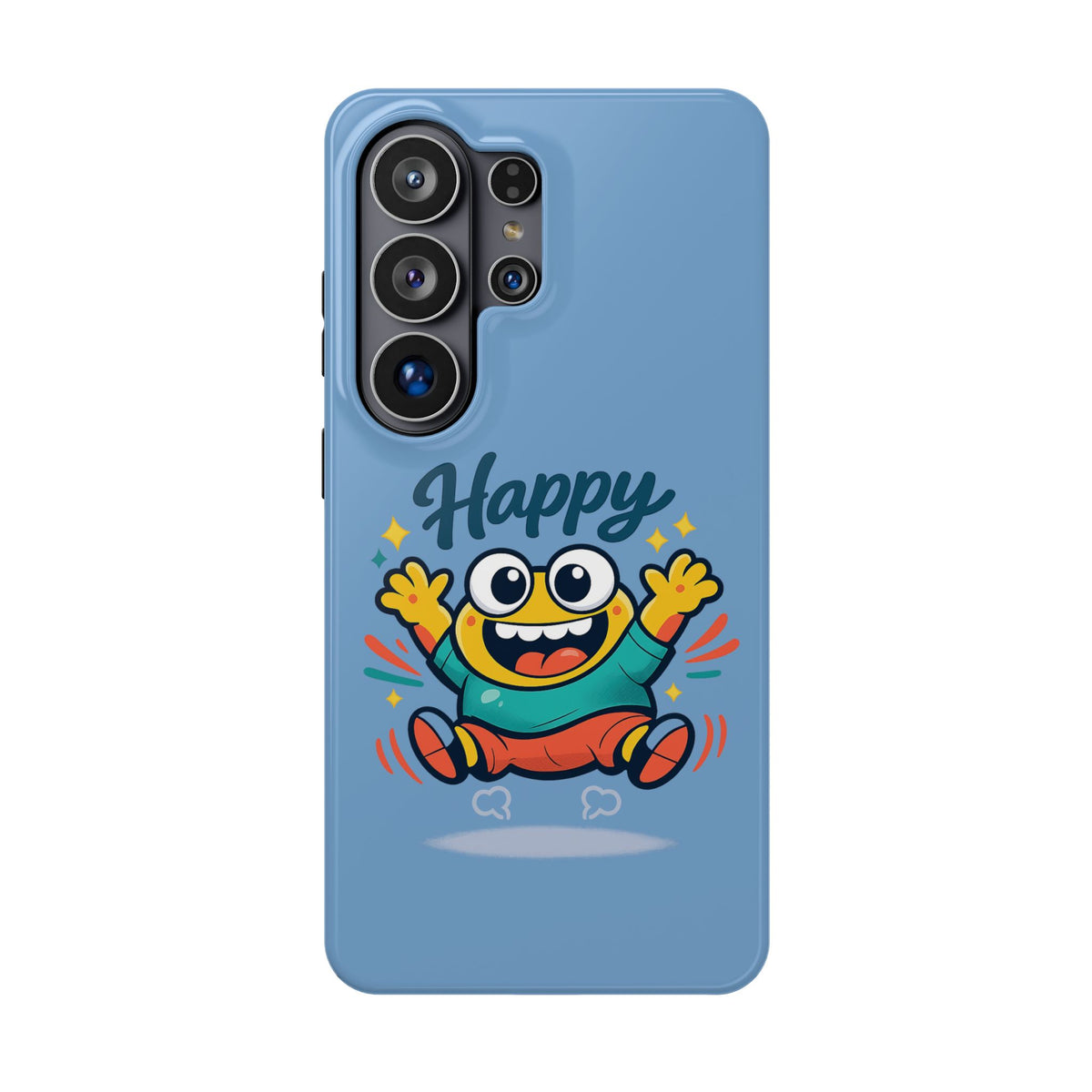 Happy Monster Magnetic Protective Phone Case Blue