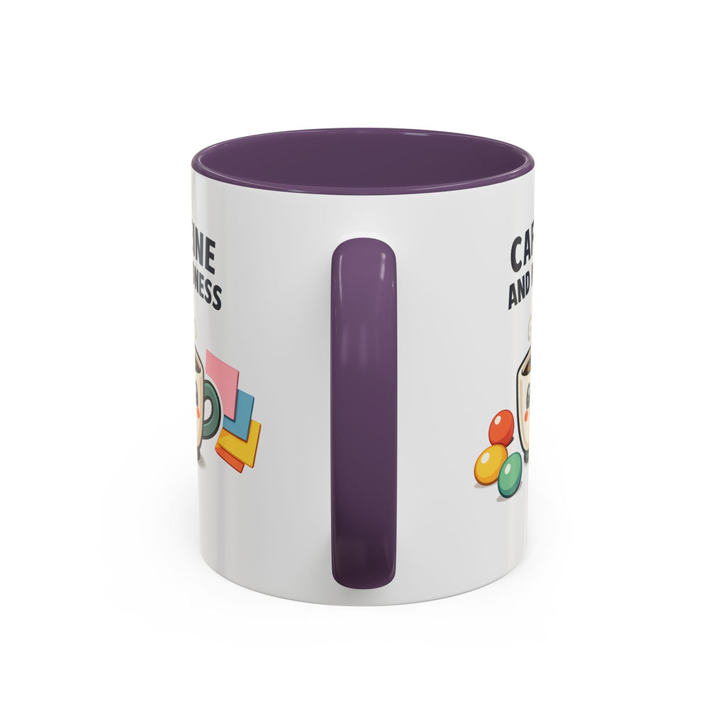 Caffeine and Kindness Coffee Mug – Ceramic Accent Mug (11oz / 15oz)