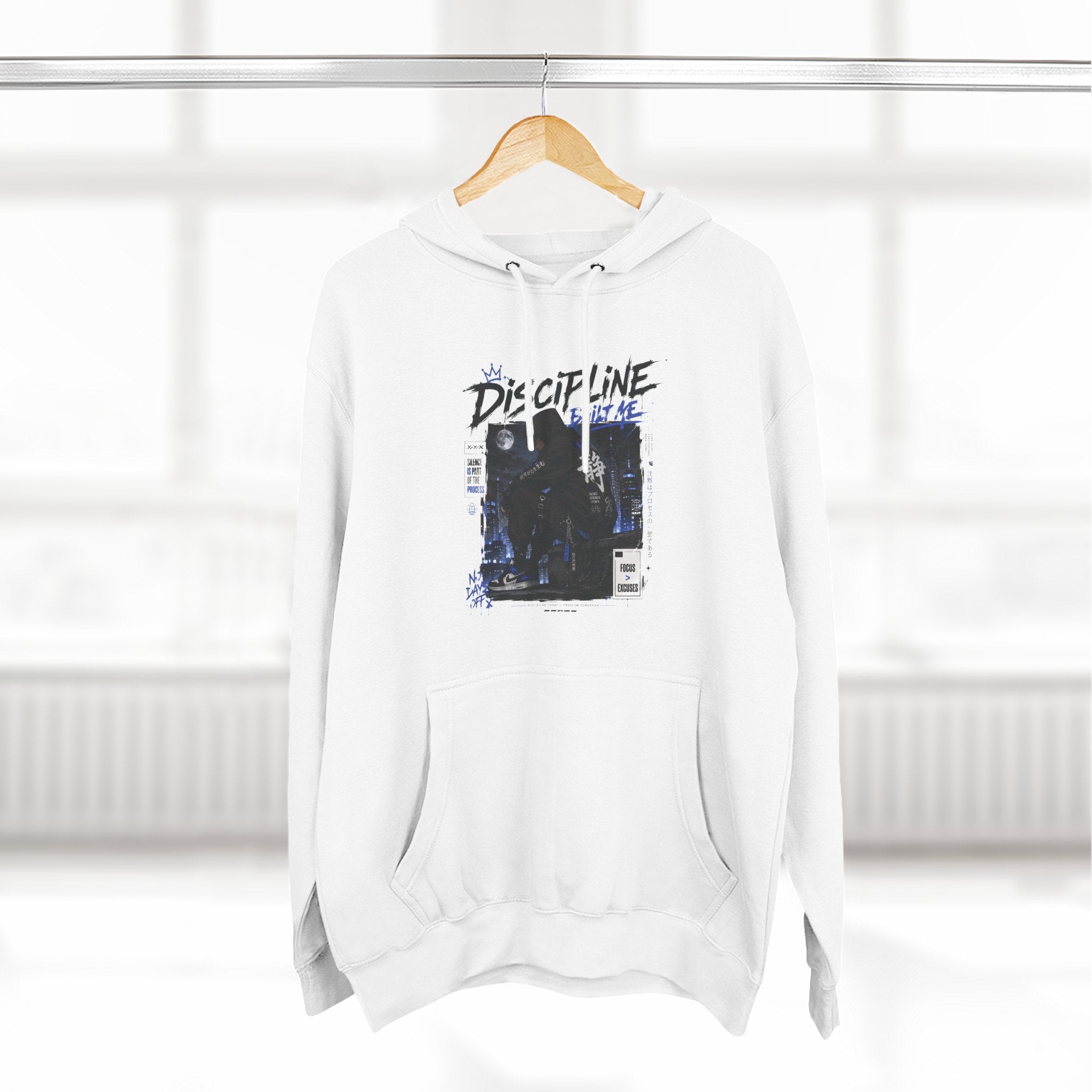 Discipline Graphic Hoodie — Vintage TV Photo Streetwear Pullover