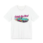 Retro Cartoon Dragster T-Shirt – Vintage Racing Flame Graphic Tee