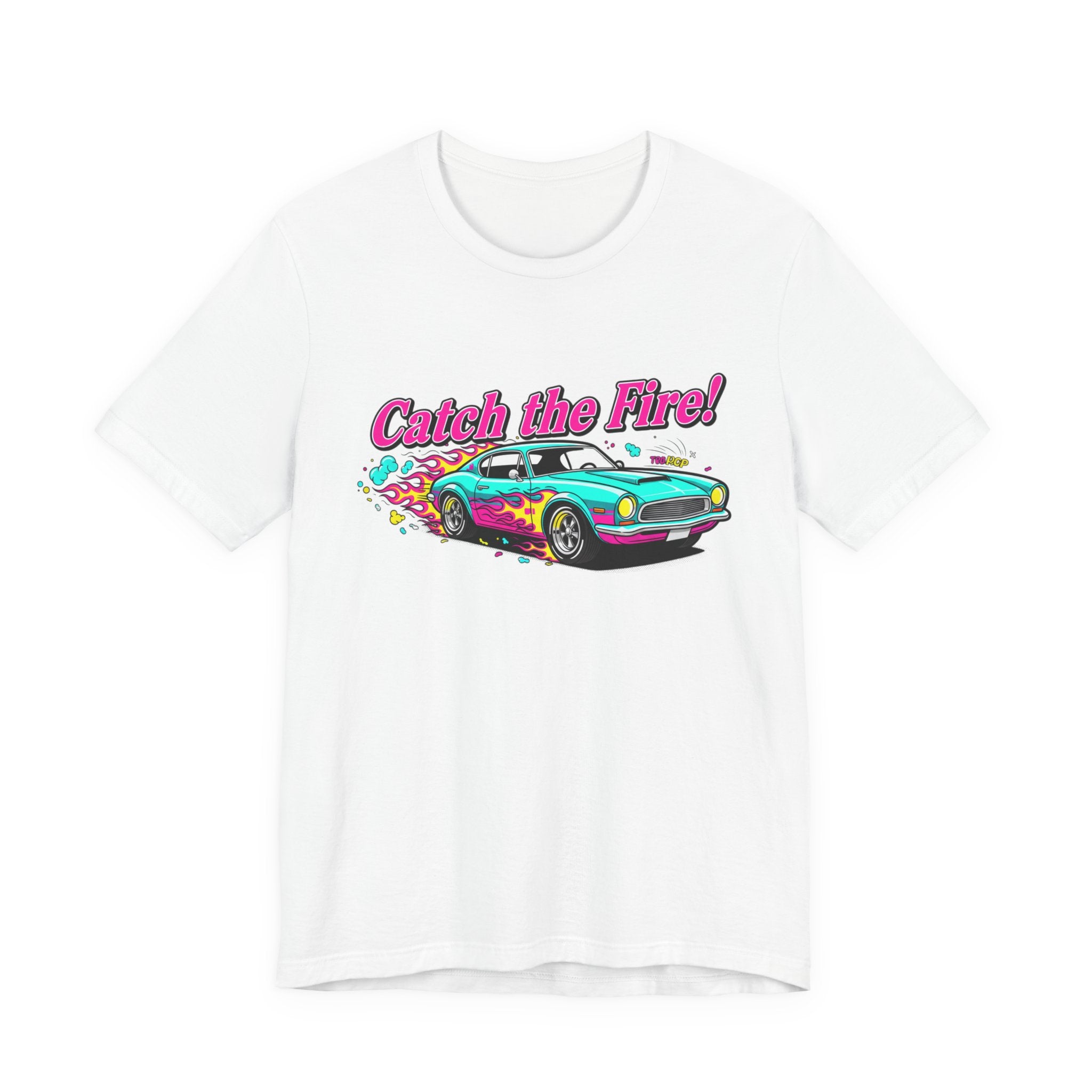 Retro Cartoon Dragster T-Shirt – Vintage Racing Flame Graphic Tee