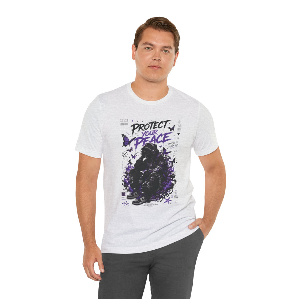 Protect Your Peace T-Shirt — Gothic Butterfly Graphic Tee