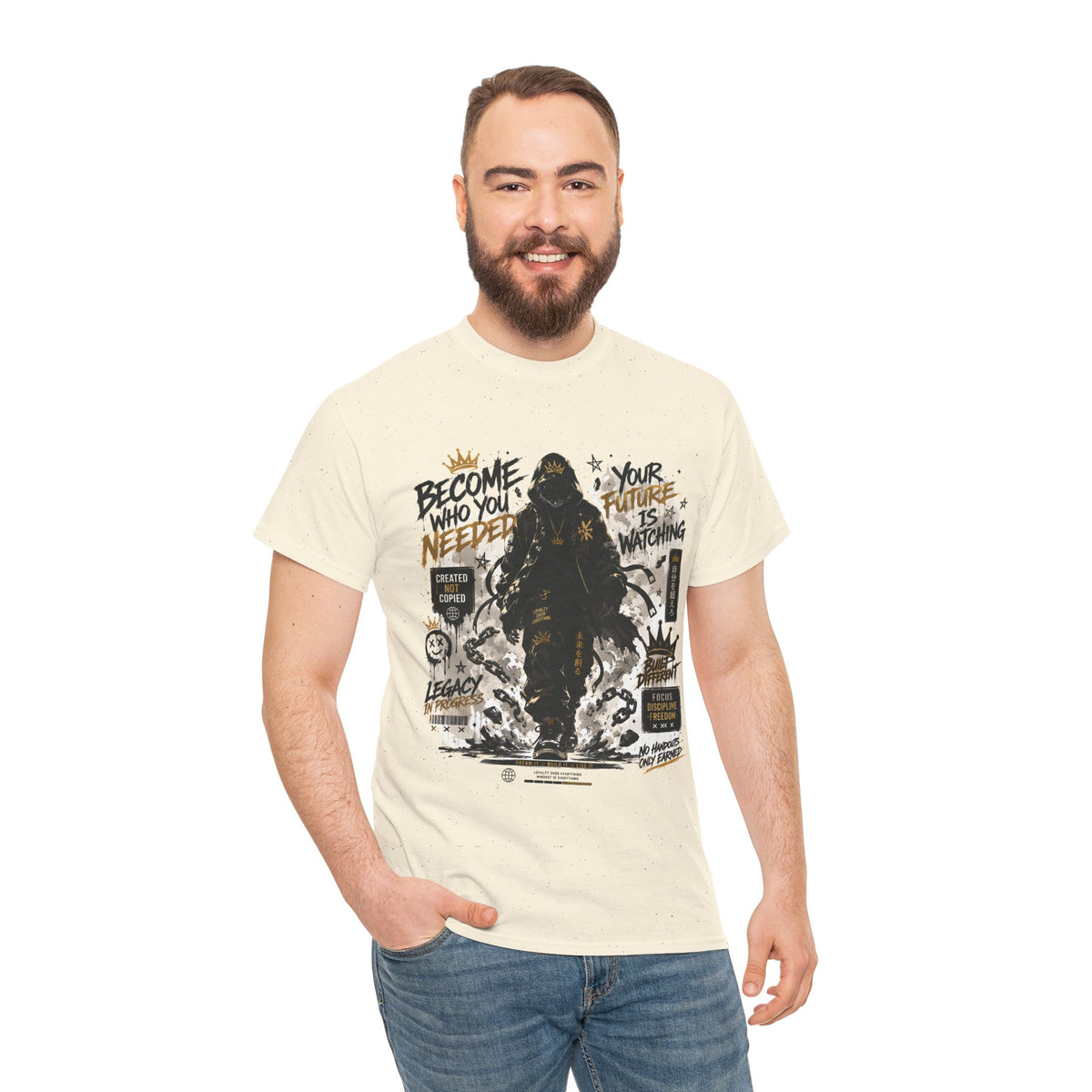 Become Who You Needed Inspirational Graphic T Shirt
