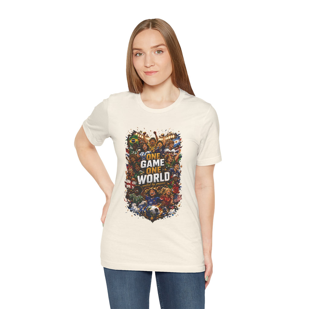 T-Shirt — 'One Game One World' Gamer Graphic Tee