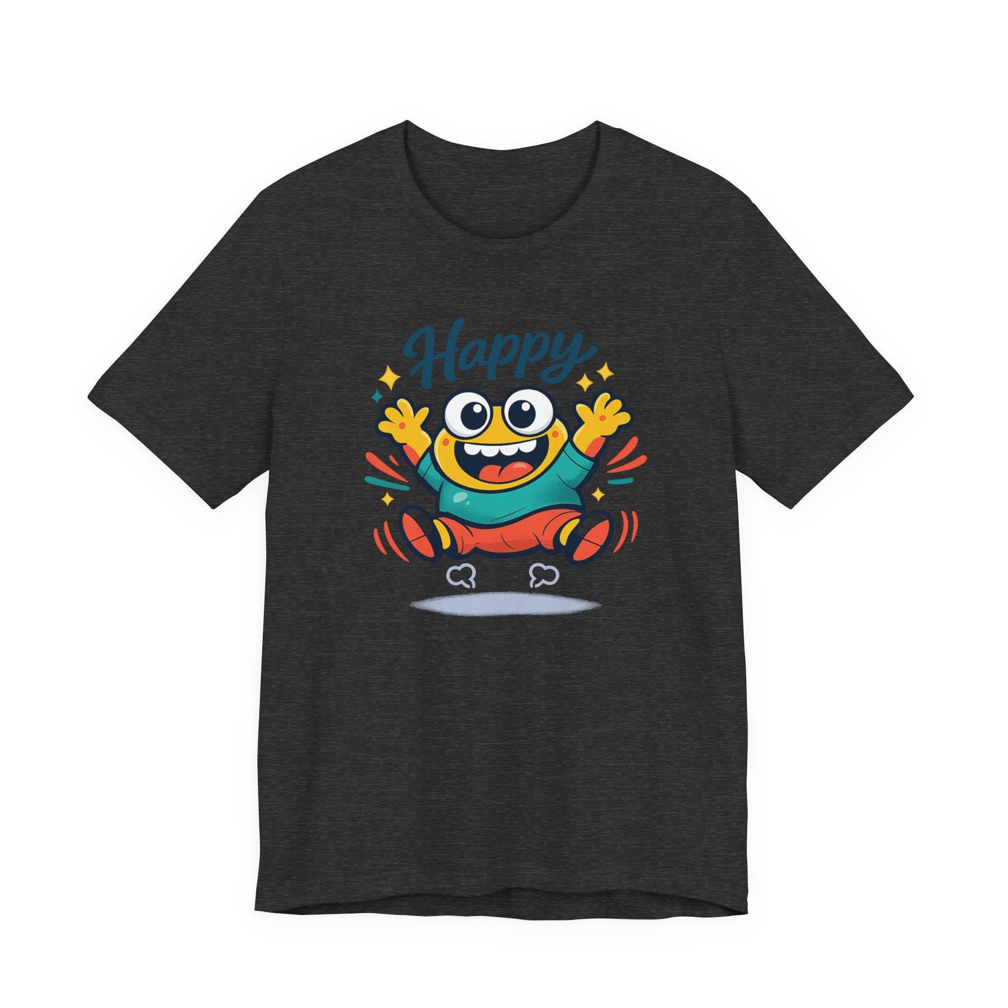 Happy Mood Blob Tee | kawaii minimal, thick outline emoji cartoon
