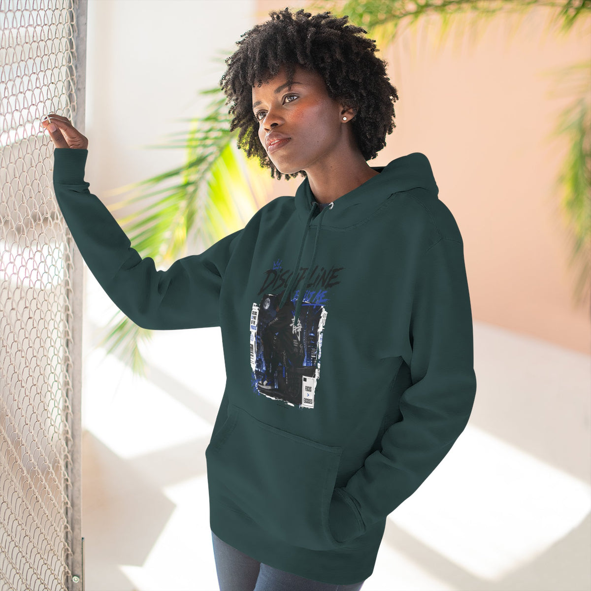 Discipline Built Me Graphic Hoodie Vintage Streetwear