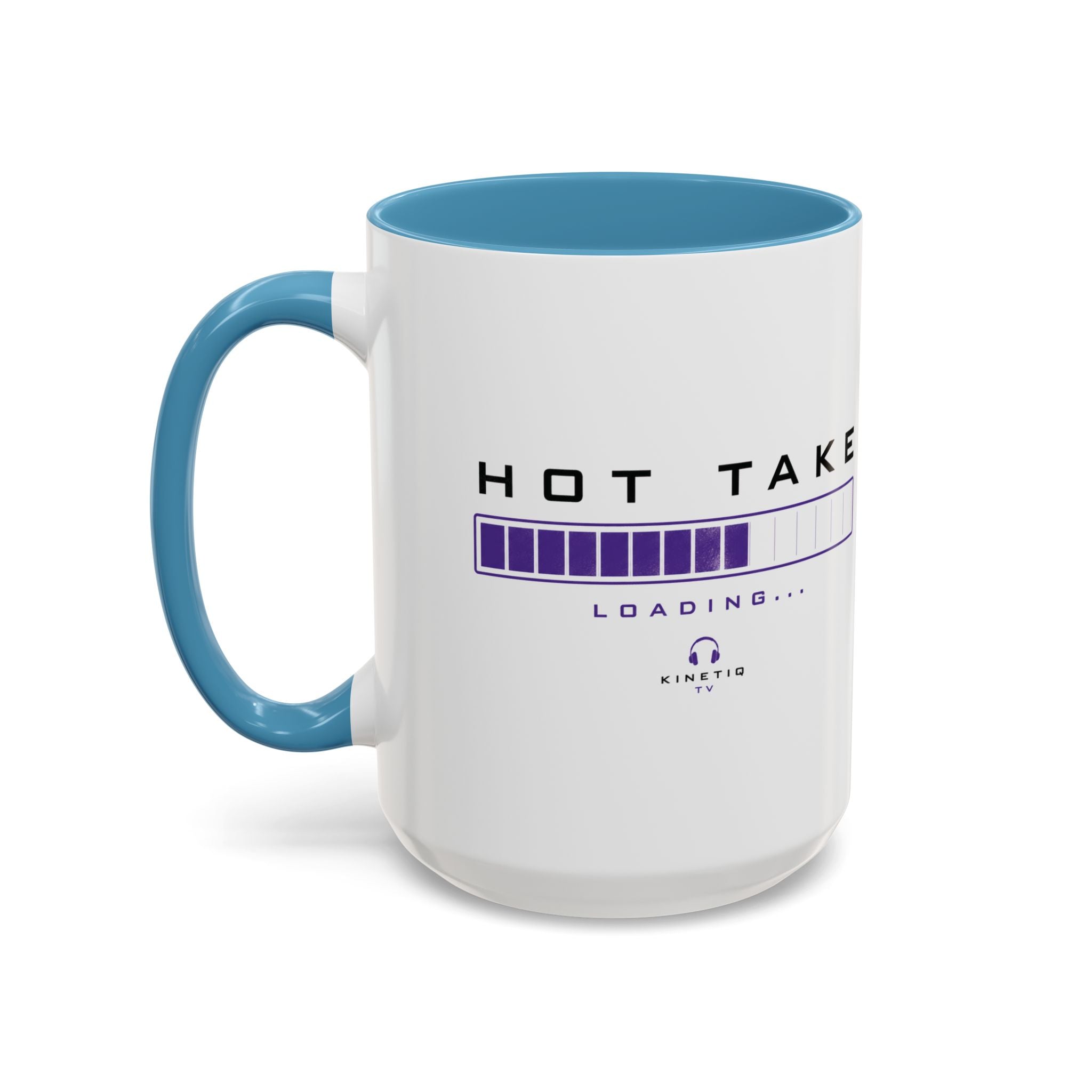 Accent Coffee Mug — "Hot Take Loading" Progress Bar Coffee Mug