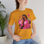 Boss Babe Pink Fashion Tee — Women’s Glam Money & Shopping Graphic Shirt