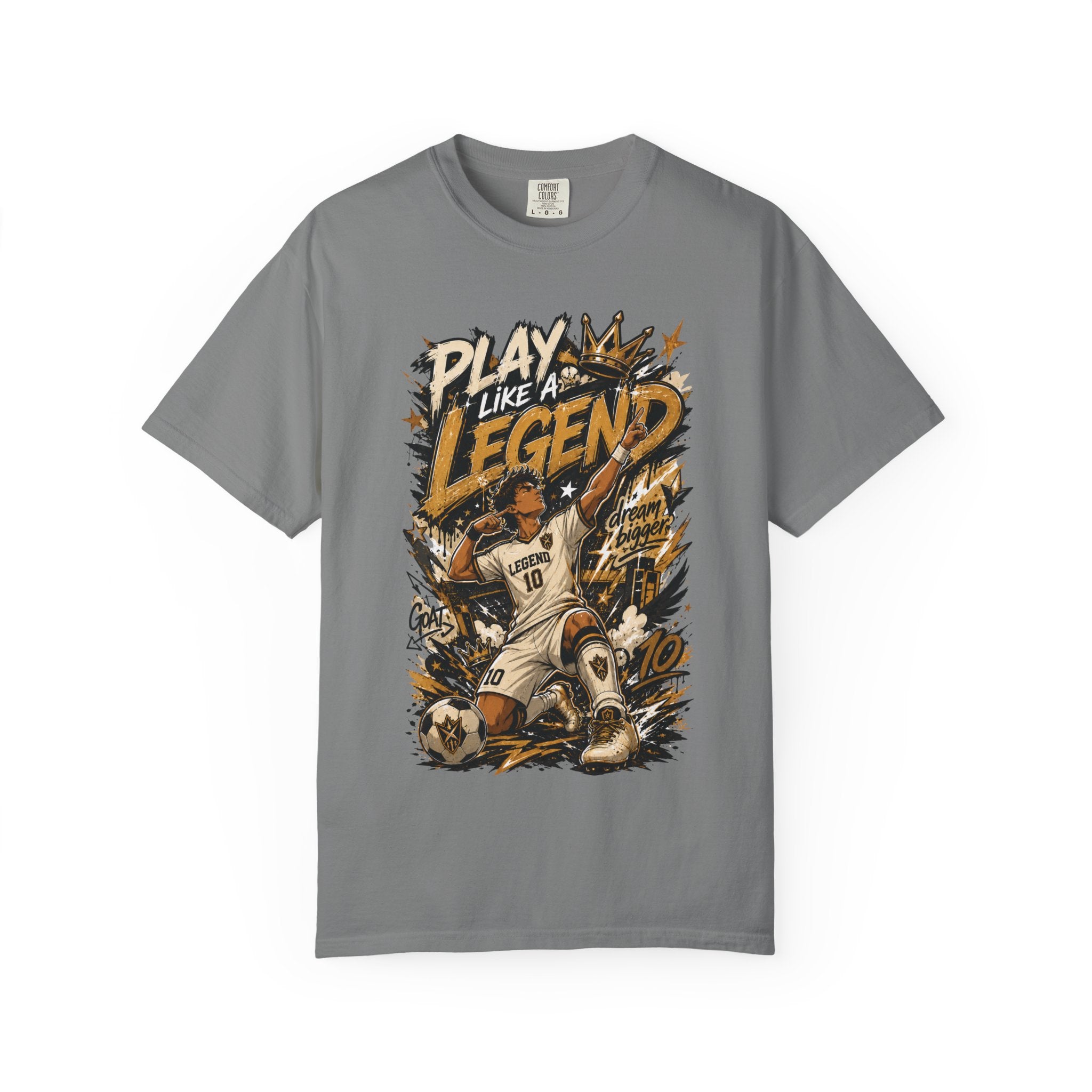 Play Like a Legend Soccer T-Shirt — Vintage Goal Celebration Graphic Tee
