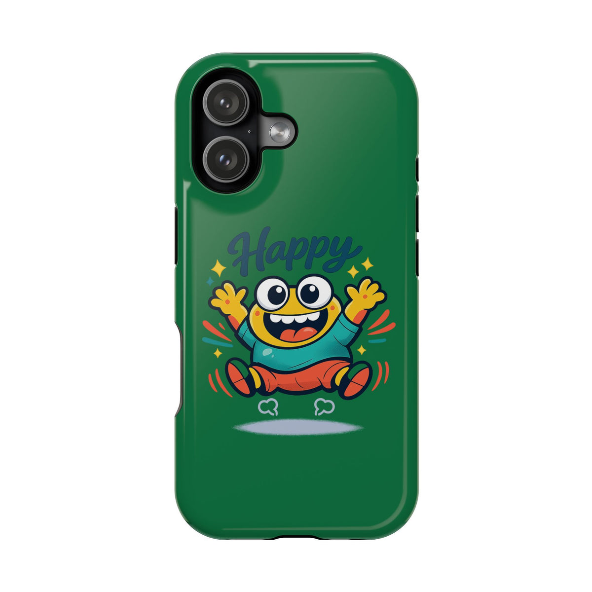 Happy Monster Magnetic Protective Phone Case Green