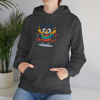 Happy Blob Cartoon Hoodie | kawaii minimal, thick outline mood face