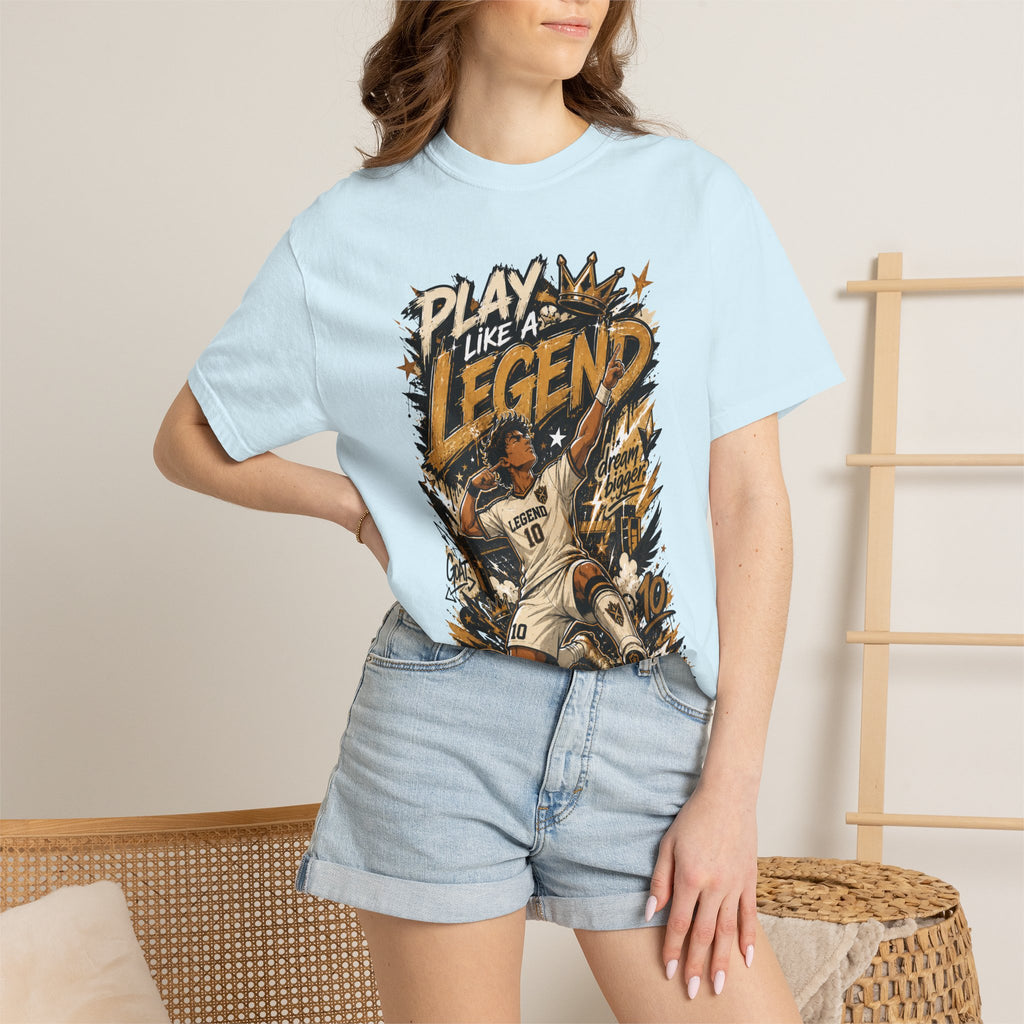 Play Like a Legend Soccer T-Shirt — Vintage Goal Celebration Graphic Tee