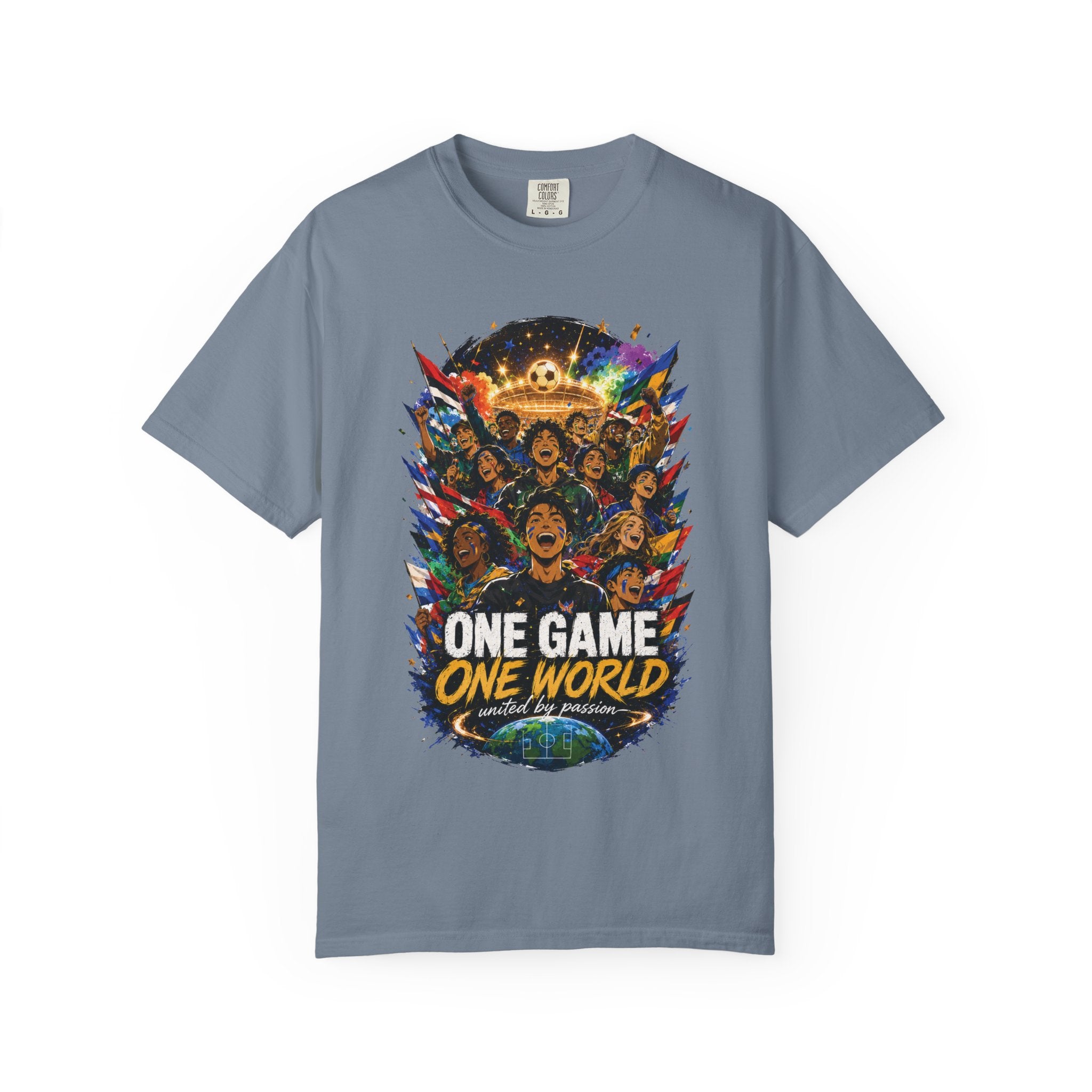 One Game One World Soccer T-Shirt — International Football Fans Graphic Tee