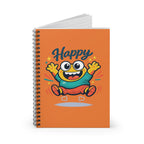 Happy Cartoon Monster Spiral Notebook – Ruled Journal