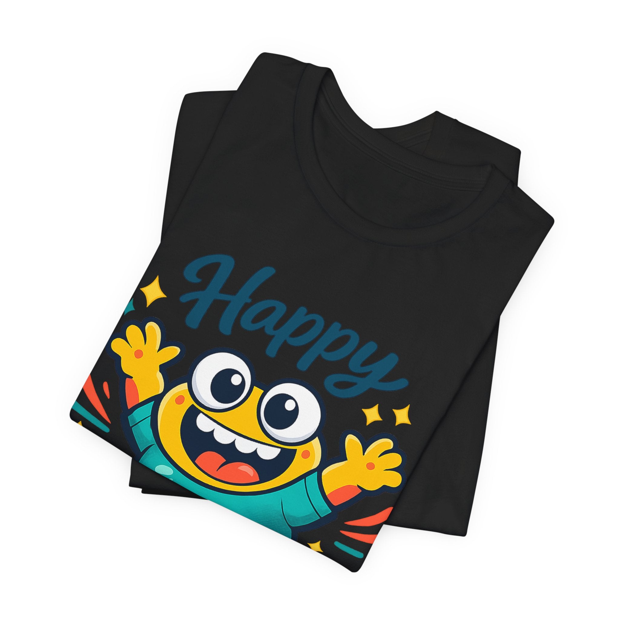 Happy Mood Blob Tee | kawaii minimal, thick outline emoji cartoon