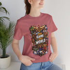 T-Shirt — 'One Game One World' Gamer Graphic Tee