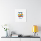 Happy Blob Cartoon Canvas Bold Kawaii Wall Art