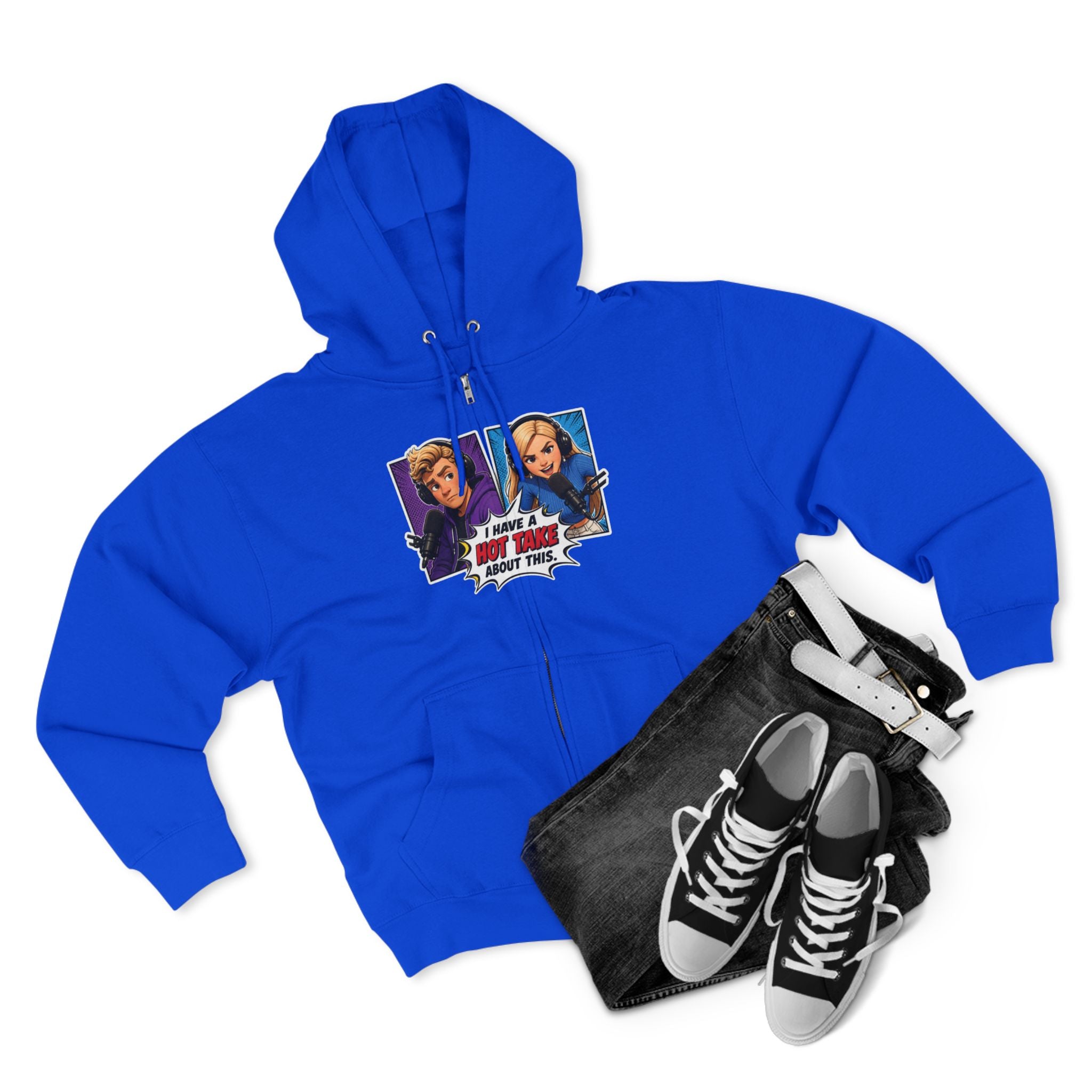 Pop Art "I Have a Hot Take About This" Zip Hoodie