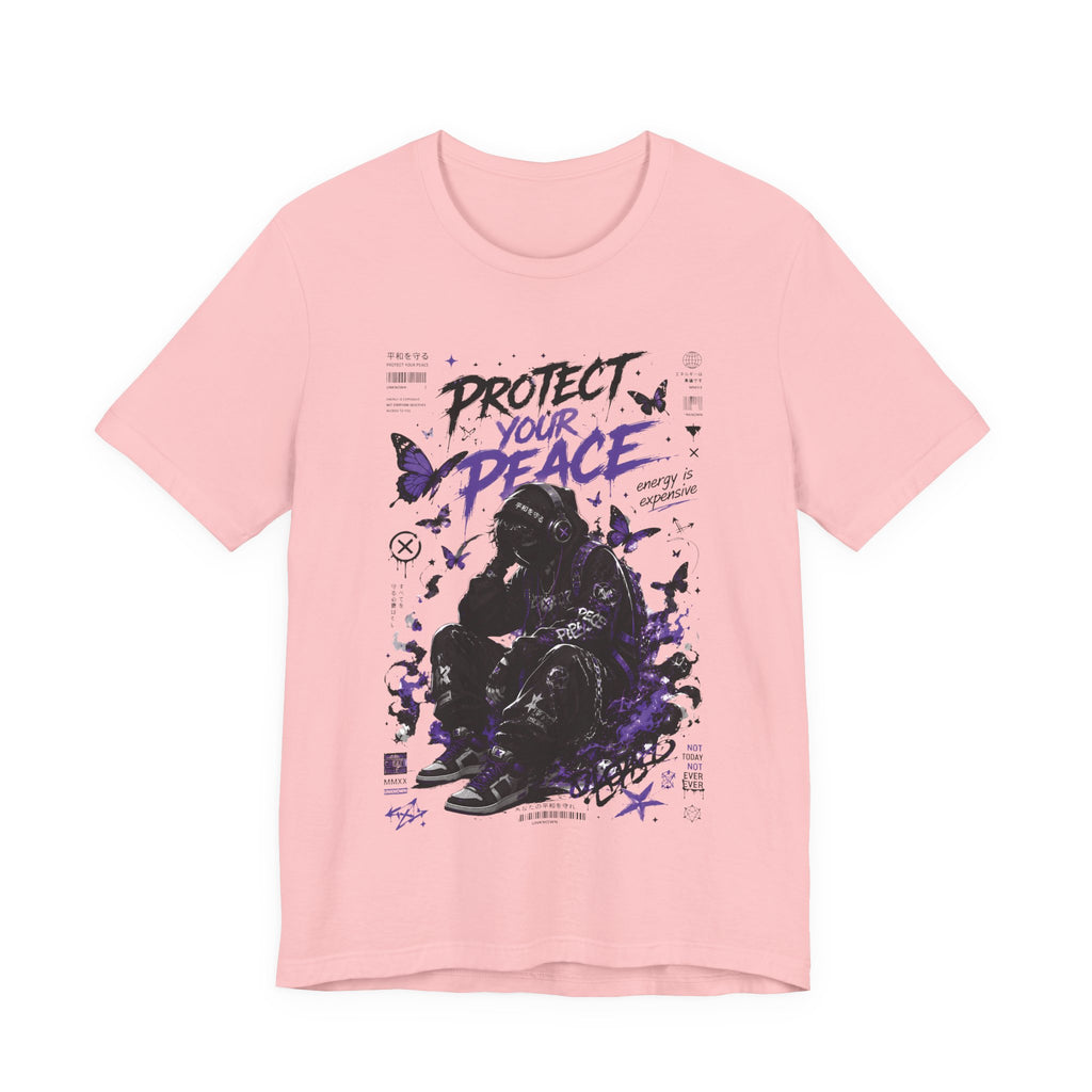 Protect Your Peace Gothic Butterfly Graphic T Shirt