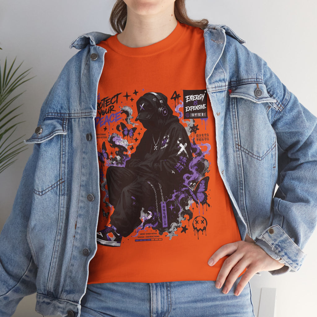 Peacekeeper Anime Graphic T Shirt Purple Streetwear Design