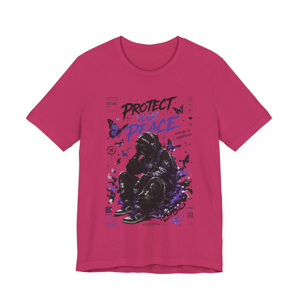 Protect Your Peace Gothic Butterfly Graphic T Shirt