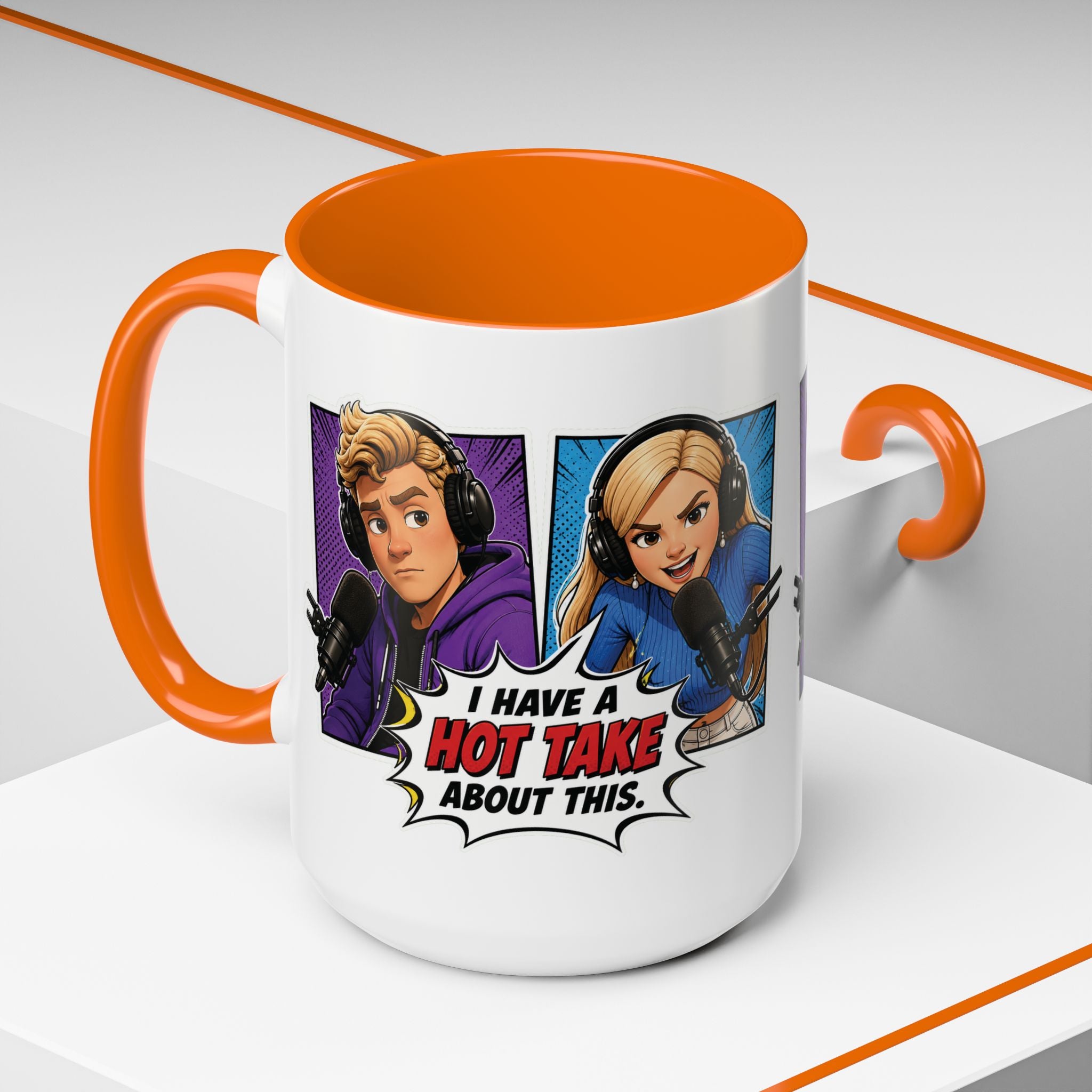 Jake And Emma Hot Take Coffee Mug — "I Have A Hot Take About This" Mug (11/15oz)