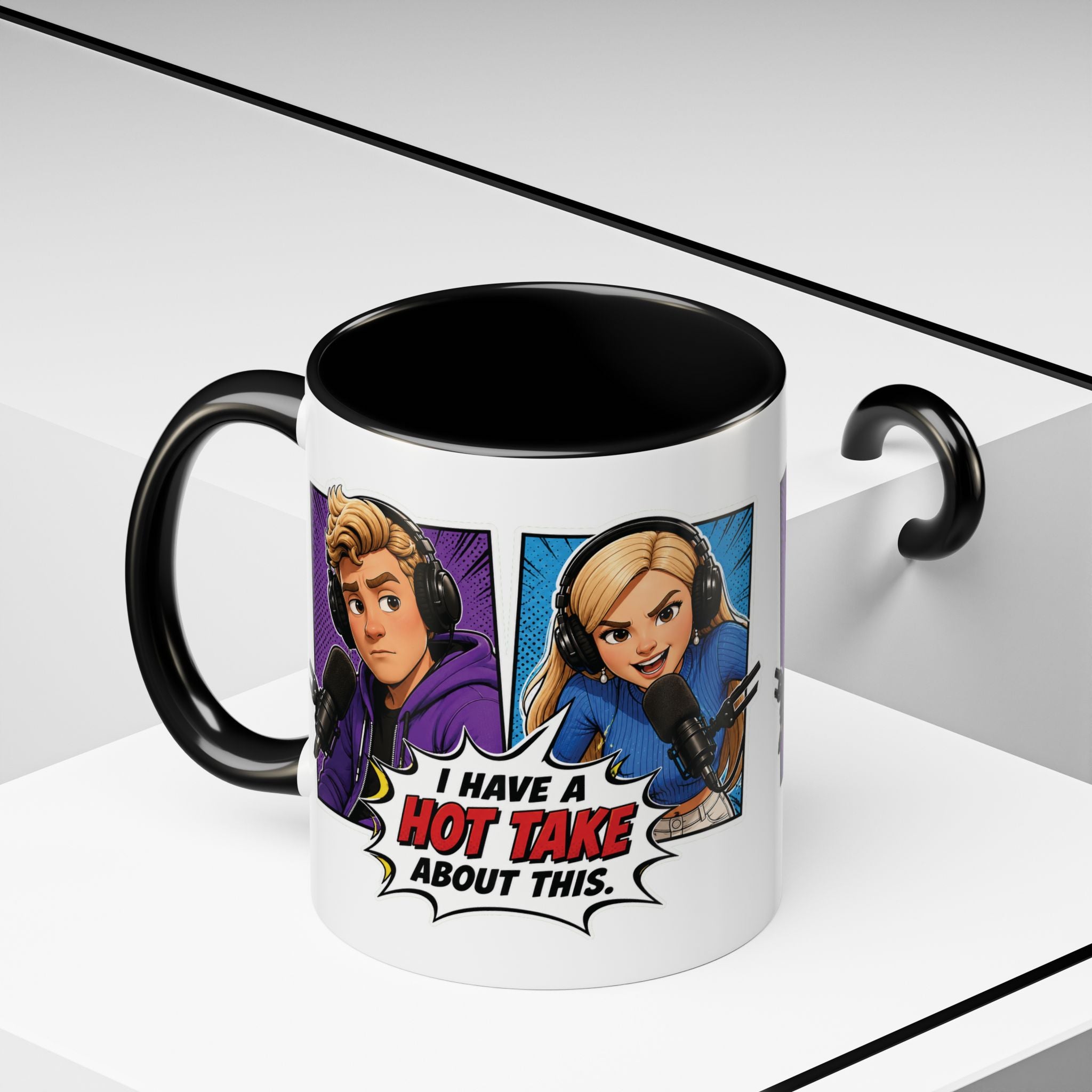 Jake And Emma Hot Take Coffee Mug — "I Have A Hot Take About This" Mug (11/15oz)