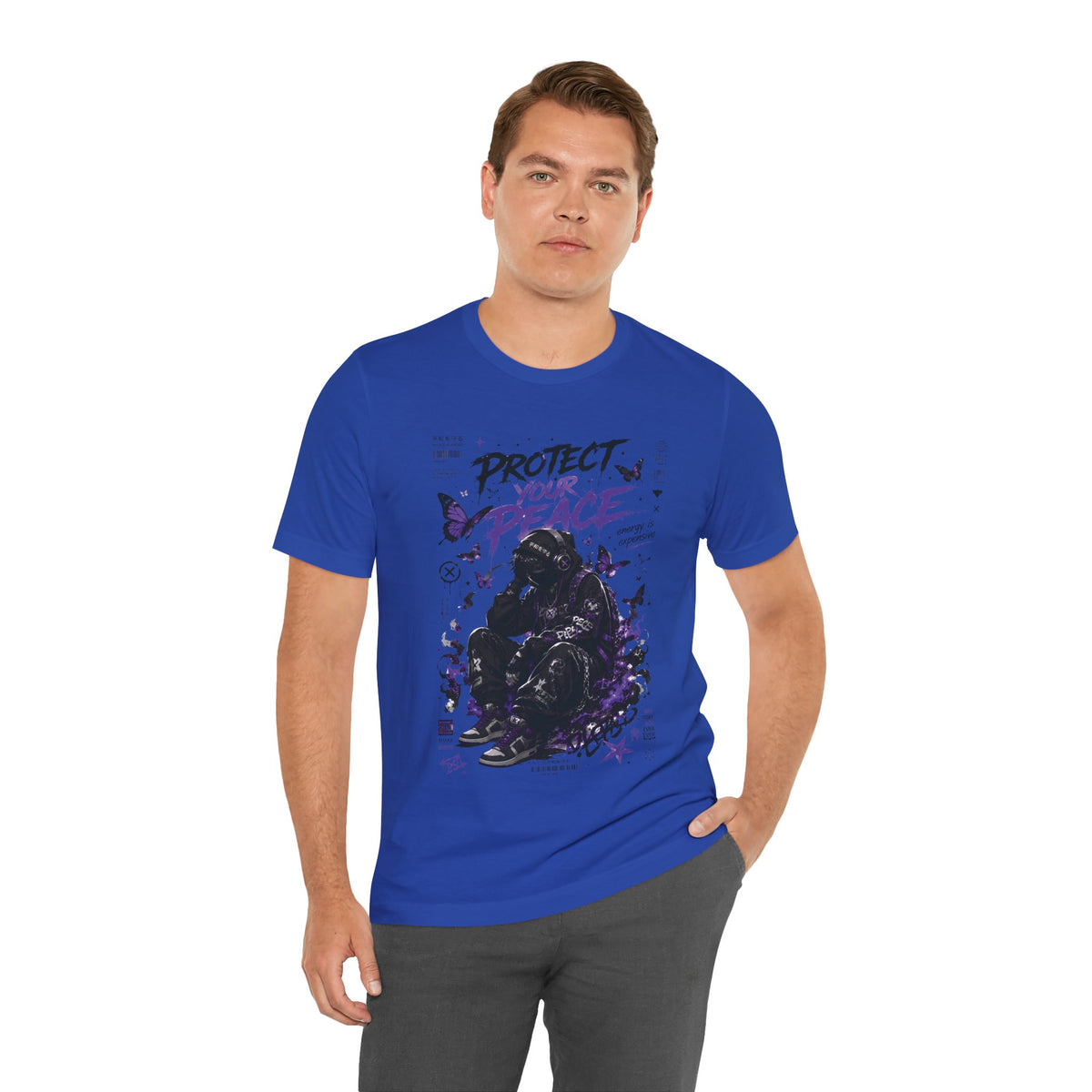 Protect Your Peace Gothic Butterfly Graphic T Shirt