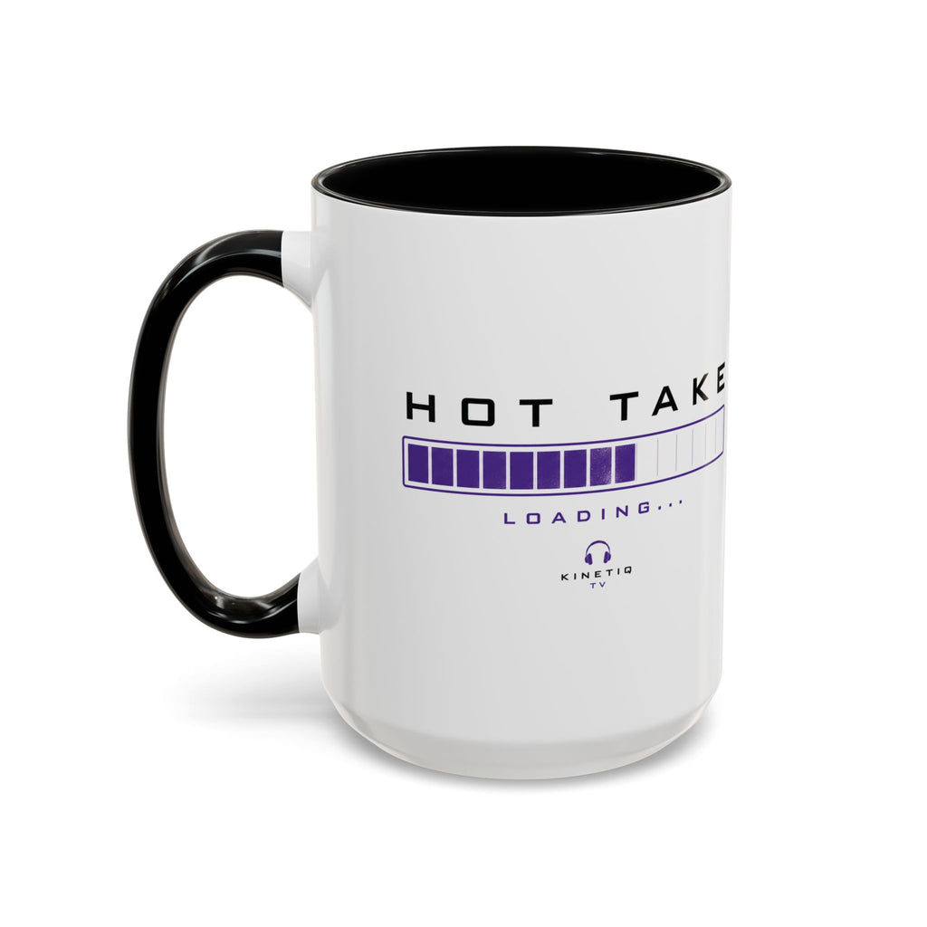 Accent Coffee Mug — "Hot Take Loading" Progress Bar Coffee Mug
