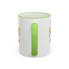Happy Monster Accent Mug - Cute Cartoon Coffee Cup (11oz/15oz)