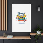 Happy Blob Cartoon Canvas Bold Kawaii Wall Art