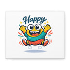 Happy Blob Cartoon Canvas Bold Kawaii Wall Art