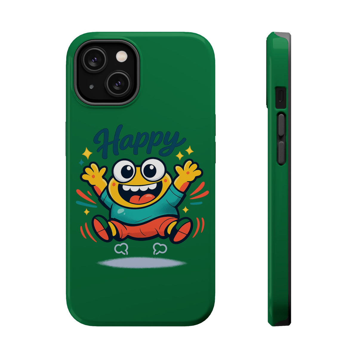 Happy Monster Magnetic Protective Phone Case Green