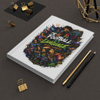 Journal — "Football Is a Language" Personalized Hardcover Notebook (Custom Name & Number)