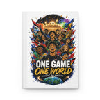 Soccer Hardcover Journal — "One Game One World" Personalized Number 10 Notebook