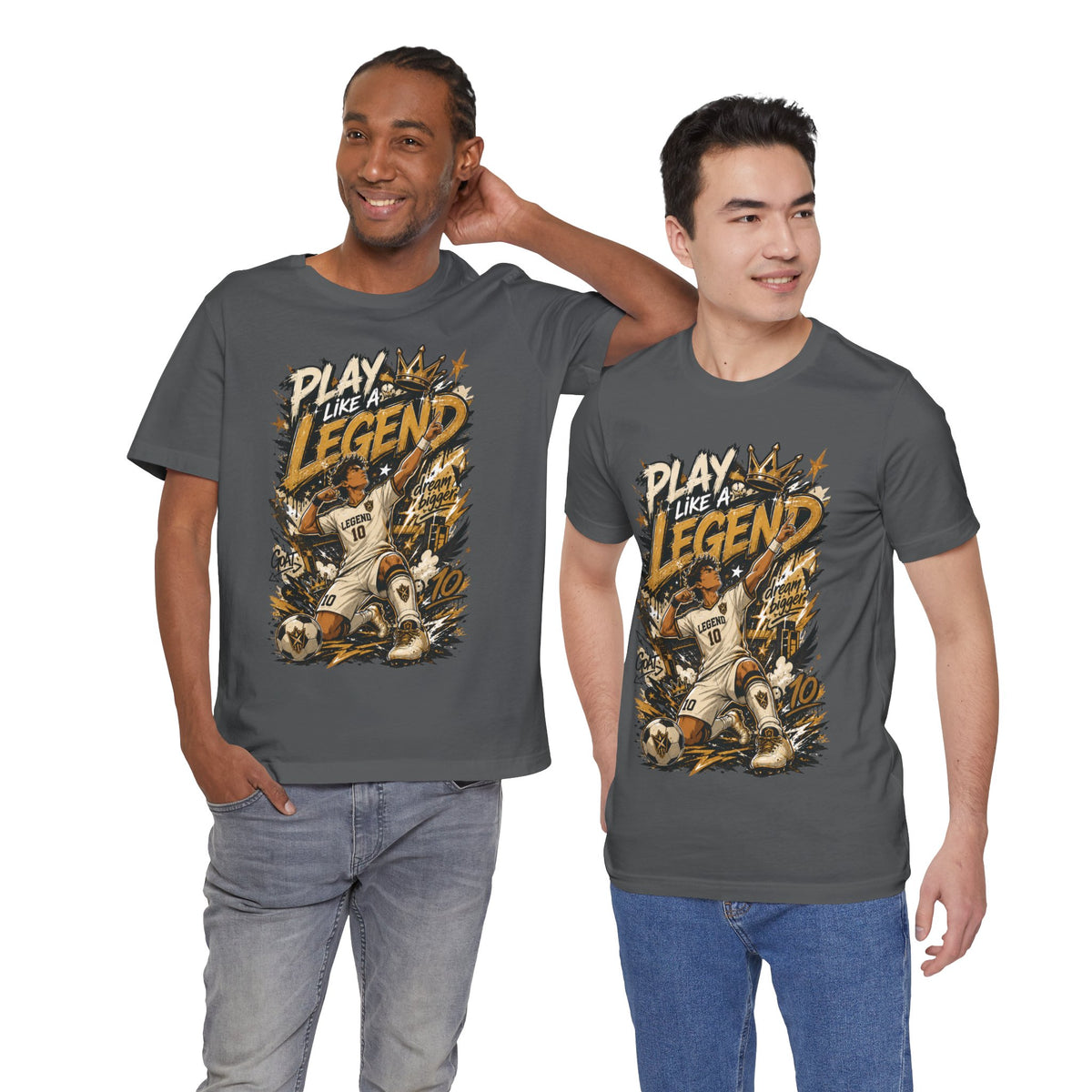 Play Like a Legend Soccer Graphic T Shirt