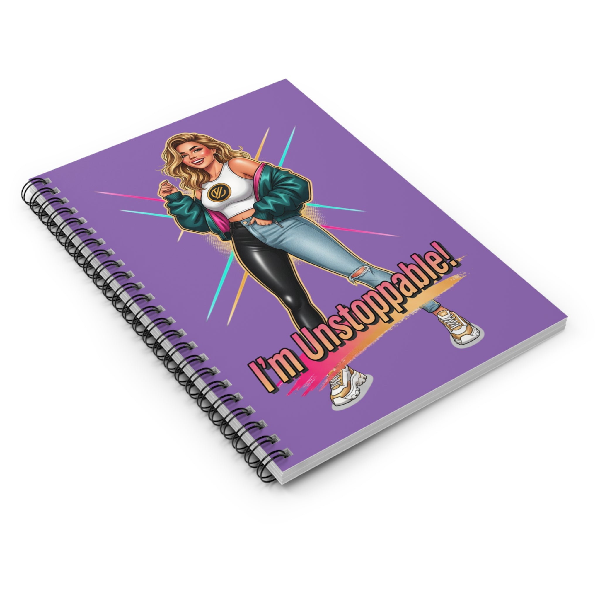 I'm Unstoppable! Spiral Notebook — Motivational Pink Journal for Women